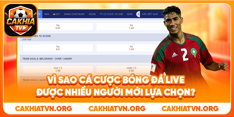 Vì sao cá cược bóng đá live được nhiều người mới lựa chọn?